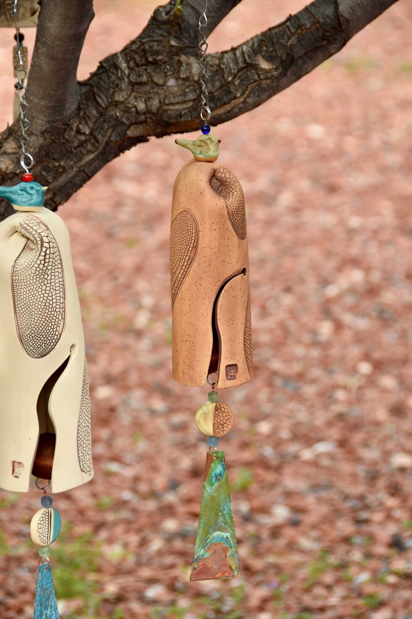Beautiful Rustic Dragonfly Wind Chime - EarthWind Bells
