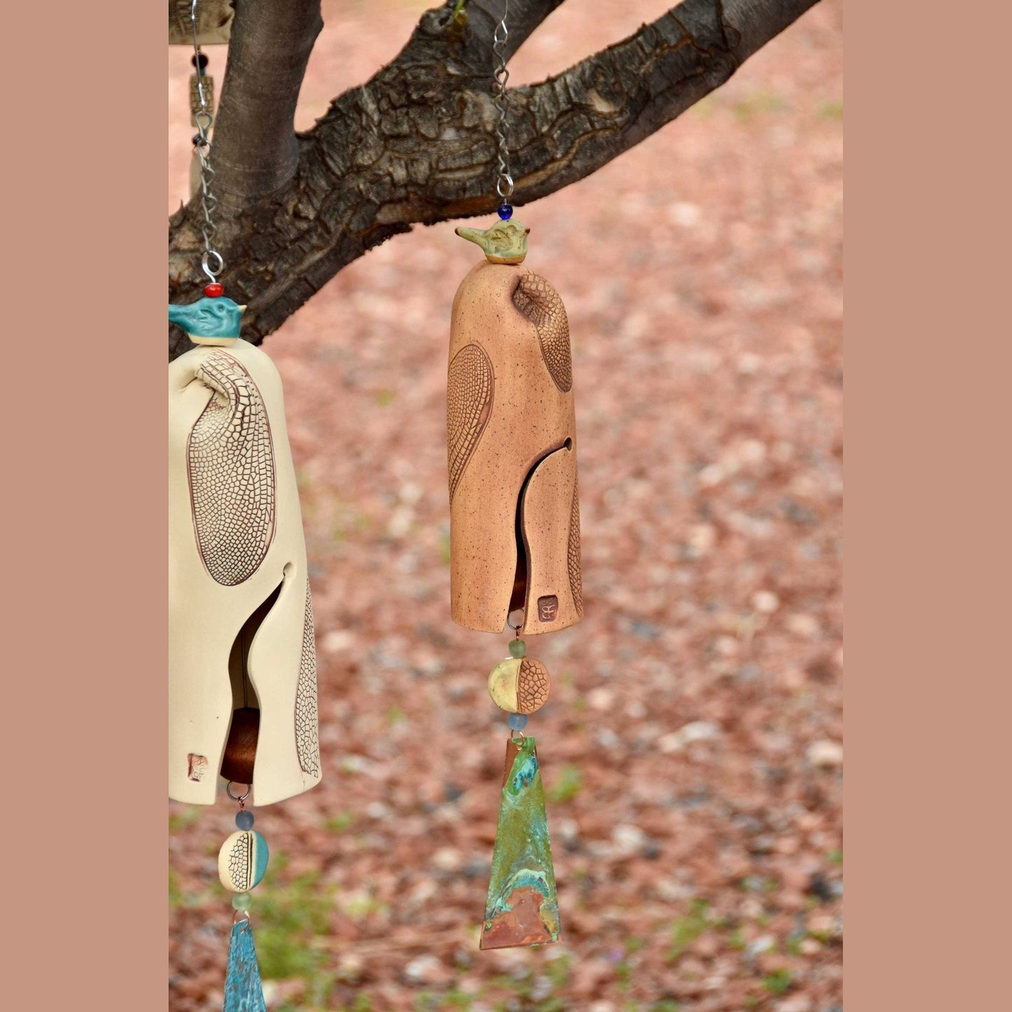 Beautiful Rustic Dragonfly Wind Chime - EarthWind Bells
