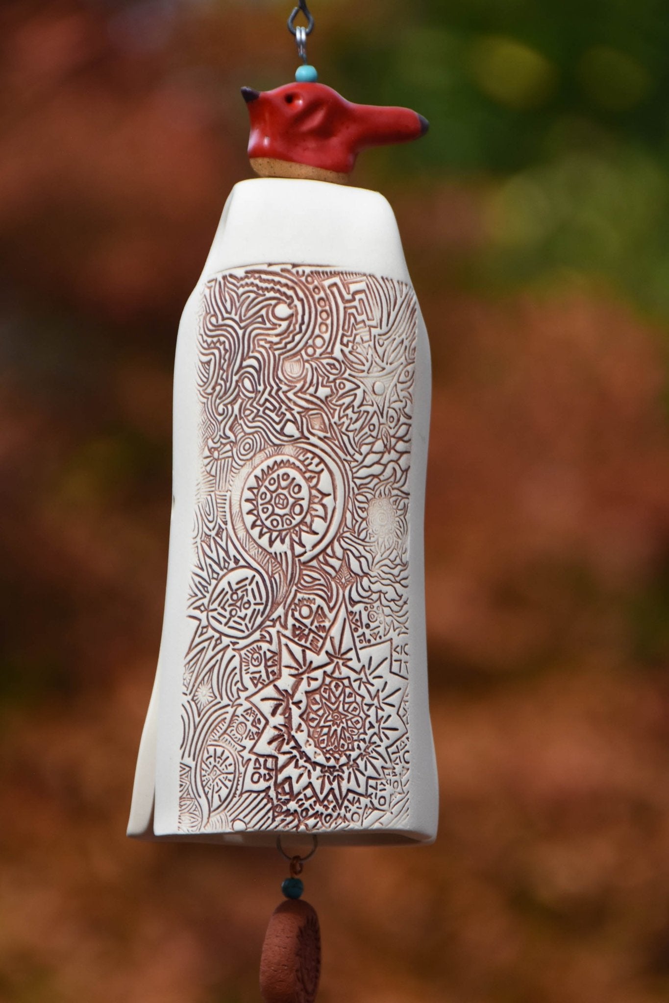 Cardinal memorial wind chime for father remembrance gift