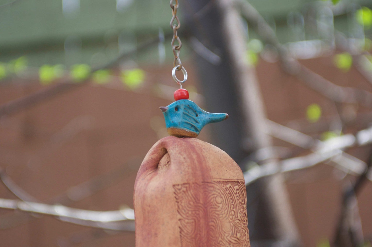 Personalized Pet Memorial Wind Chimes with Etched Paw Print - EarthWind Bells