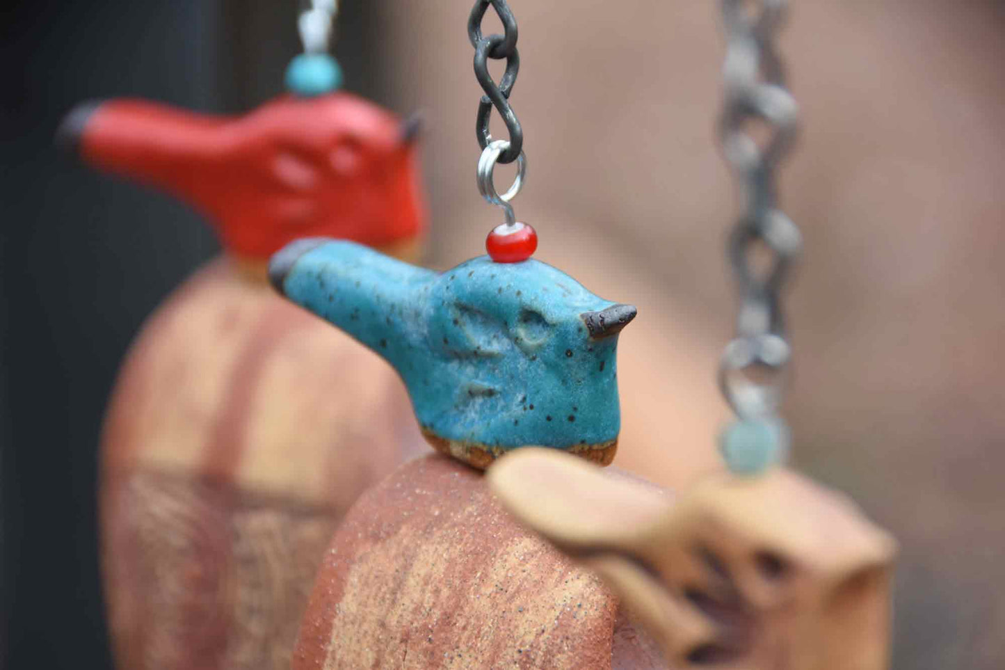 Bird topper choices with sympathy engraving - EarthWind Bells