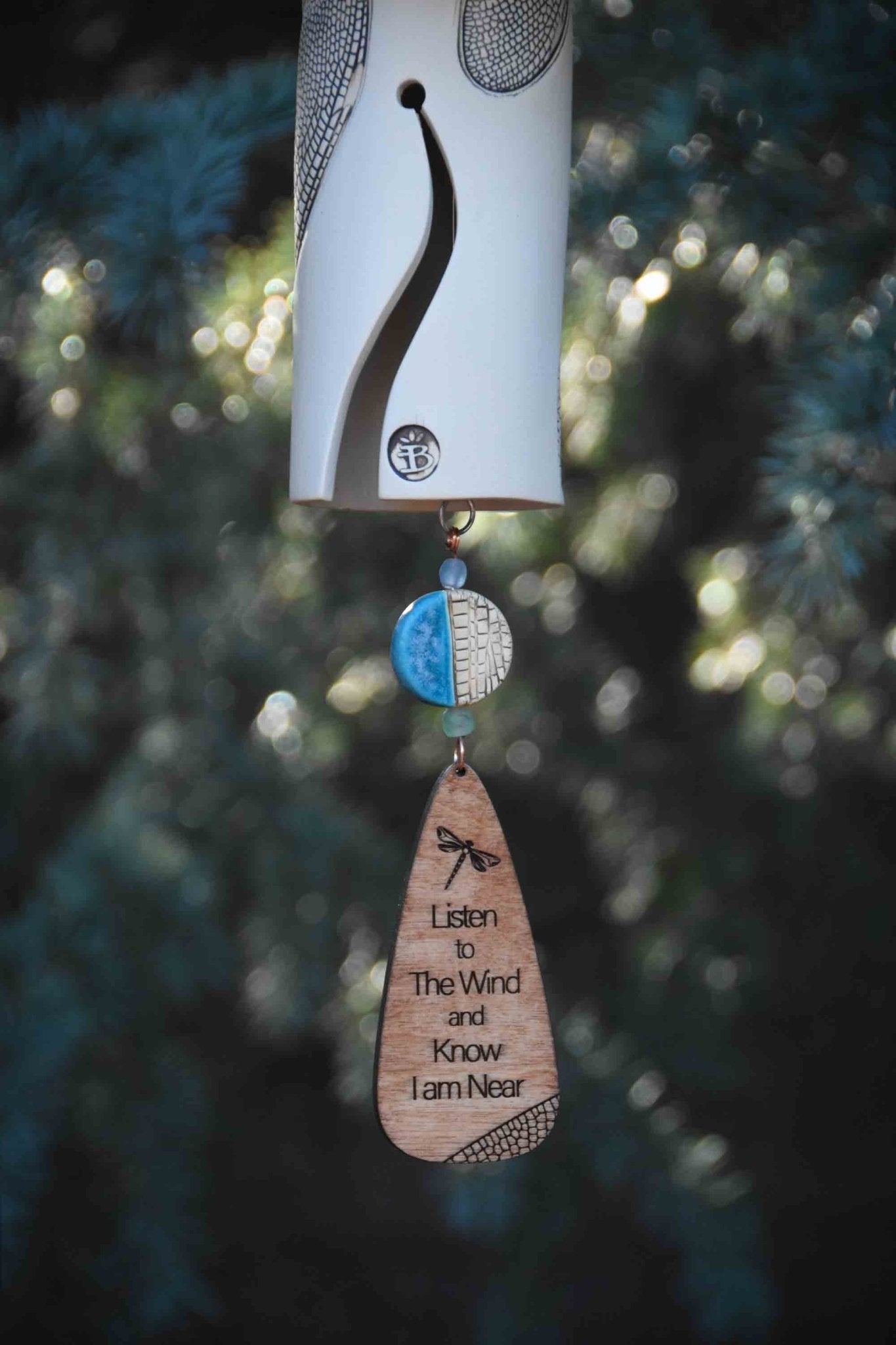 Dragonfly memorial wind chime symbolizing transformation and eternal love