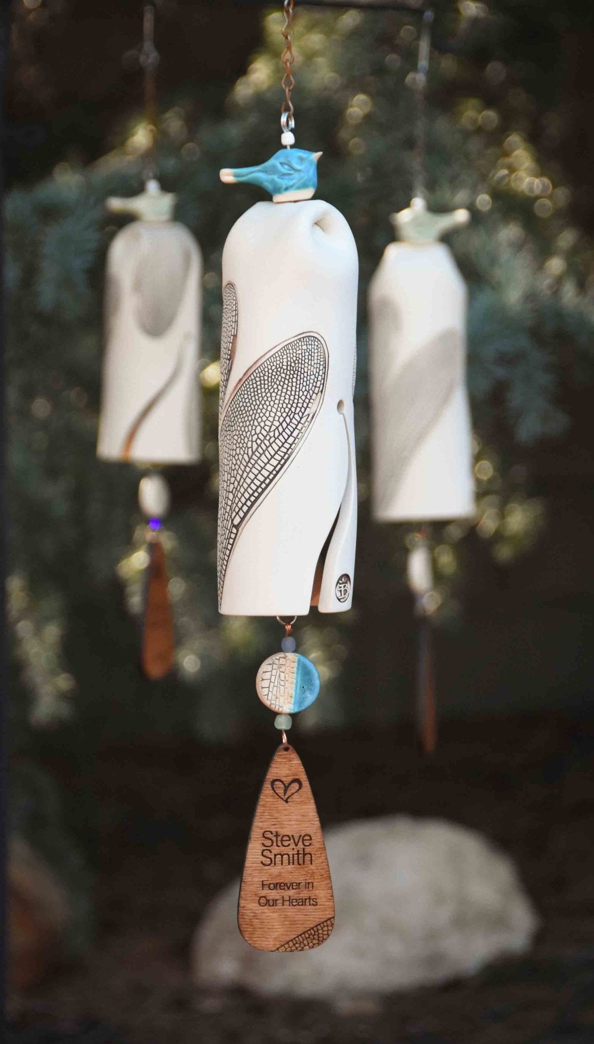 Personalized Bereavement Dragonfly Wind Chimes with Free Card & Gift Wrapping - EarthWind Bells