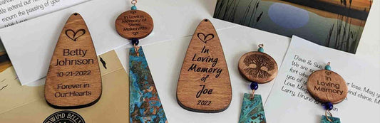 Handcrafted ceramic wind chime as a personalized memorial gift for grieving friends