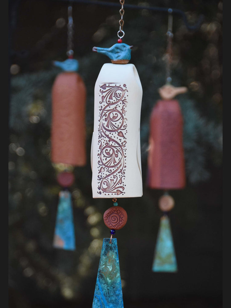 Unique ceramic wind chimes with handcrafted designs and artisan finishes – EarthWind Bells