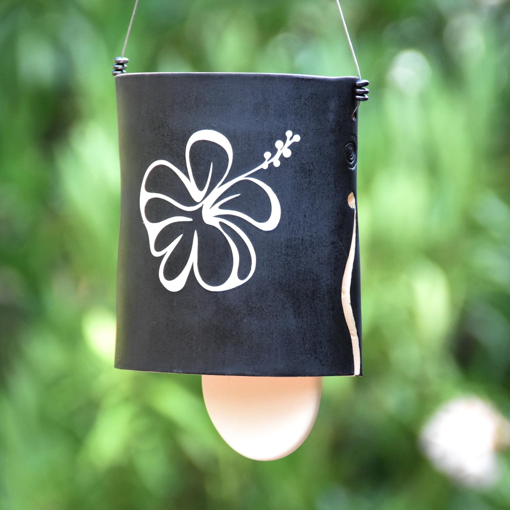 Black and White Hummingbird Wind Chime - A Unique Handmade Gift - EarthWind Bells