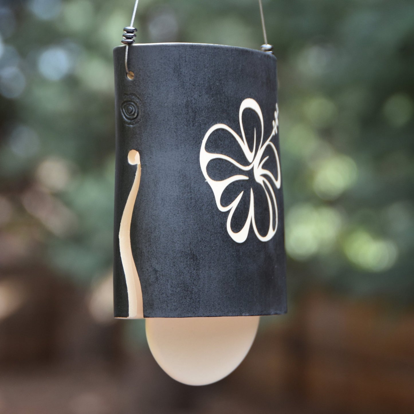 Black and White Hummingbird Wind Chime - A Unique Handmade Gift - EarthWind Bells