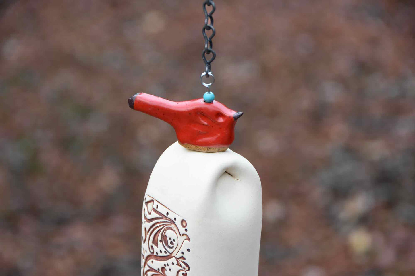 Ceramic Wind Chime for Traditional 9th Anniversary Gift - EarthWind Bells