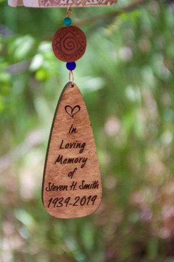 Personalized Memorial Wind Chime Sail - EarthWind Bells